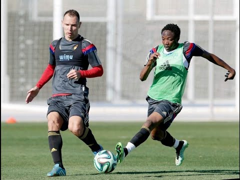 Тренировка ПФК ЦСКА в Пинатаре