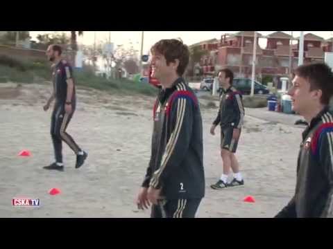 Пляжная тренировка ПФК ЦСКА